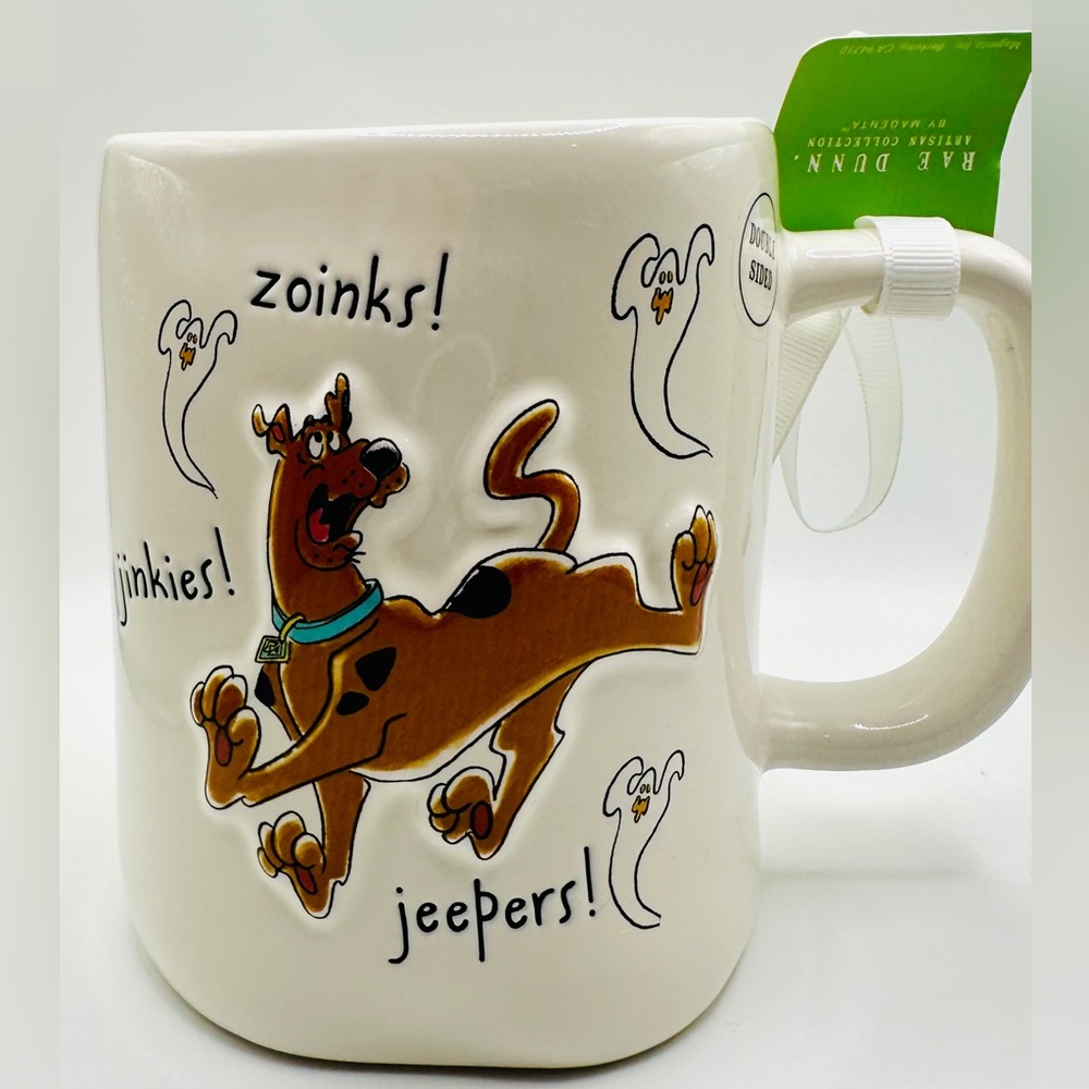 Rae Dunn White Scooby-Doo Ruh ROH Mug
